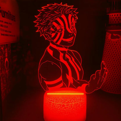 DEMON SLAYER: AKAZA ANIME LED LAMP (MULTICOLOR)