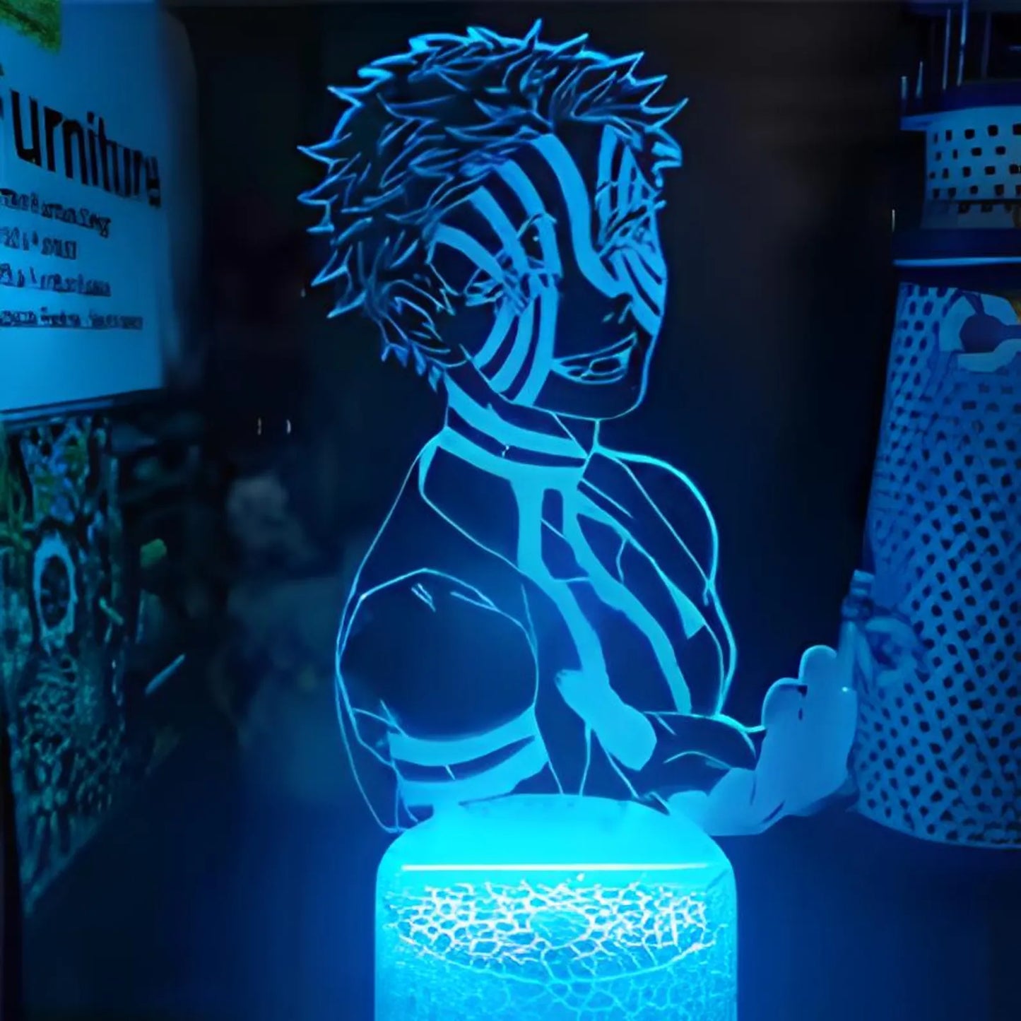DEMON SLAYER: AKAZA ANIME LED LAMP (MULTICOLOR)
