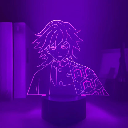 DEMON SLAYER: GIYU TOMIOKA ANIME LED LAMP (MULTICOLOR)