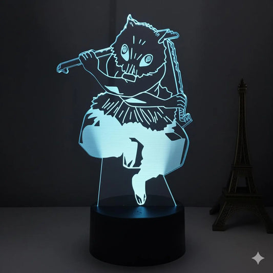 DEMON SLAYER: INOSUKE HASHIBIRA ANIME LED LAMP (MULTICOLOR)