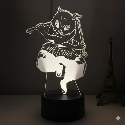 DEMON SLAYER: INOSUKE HASHIBIRA ANIME LED LAMP (MULTICOLOR)