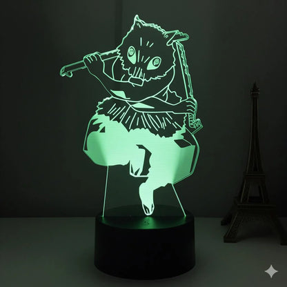 DEMON SLAYER: INOSUKE HASHIBIRA ANIME LED LAMP (MULTICOLOR)