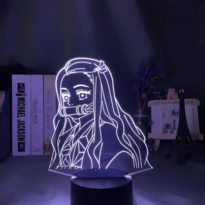 DEMON SLAYER: NEZUKO KAMADO ANIME LED LAMP (MULTICOLOR)