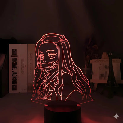 DEMON SLAYER: NEZUKO KAMADO ANIME LED LAMP (MULTICOLOR)