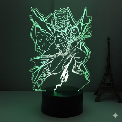 DEMON SLAYER: ZENITSU AGATSUMA ANIME LED LAMP (MULTICOLOR)