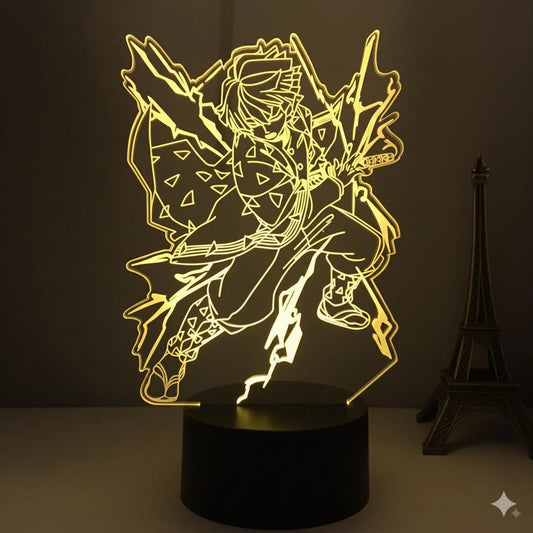 DEMON SLAYER: ZENITSU AGATSUMA ANIME LED LAMP (MULTICOLOR)