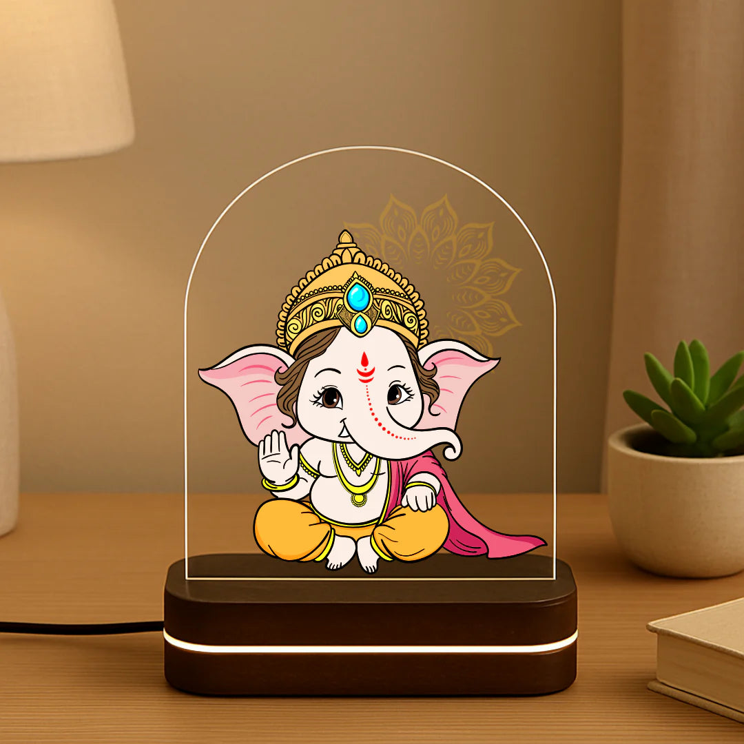 LORD GANESHA ACRYLIC LED LAMP