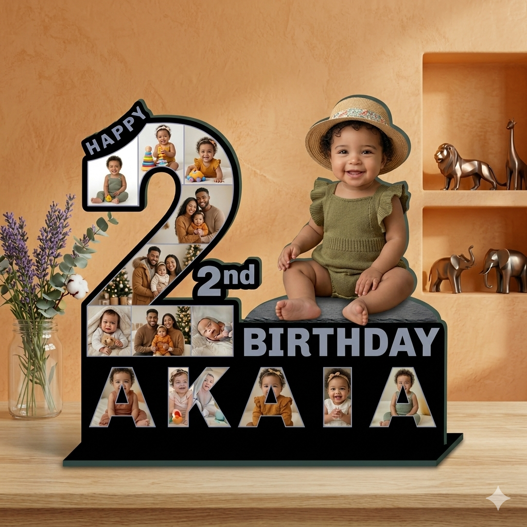BABY WOODEN CUTOUT STANDY