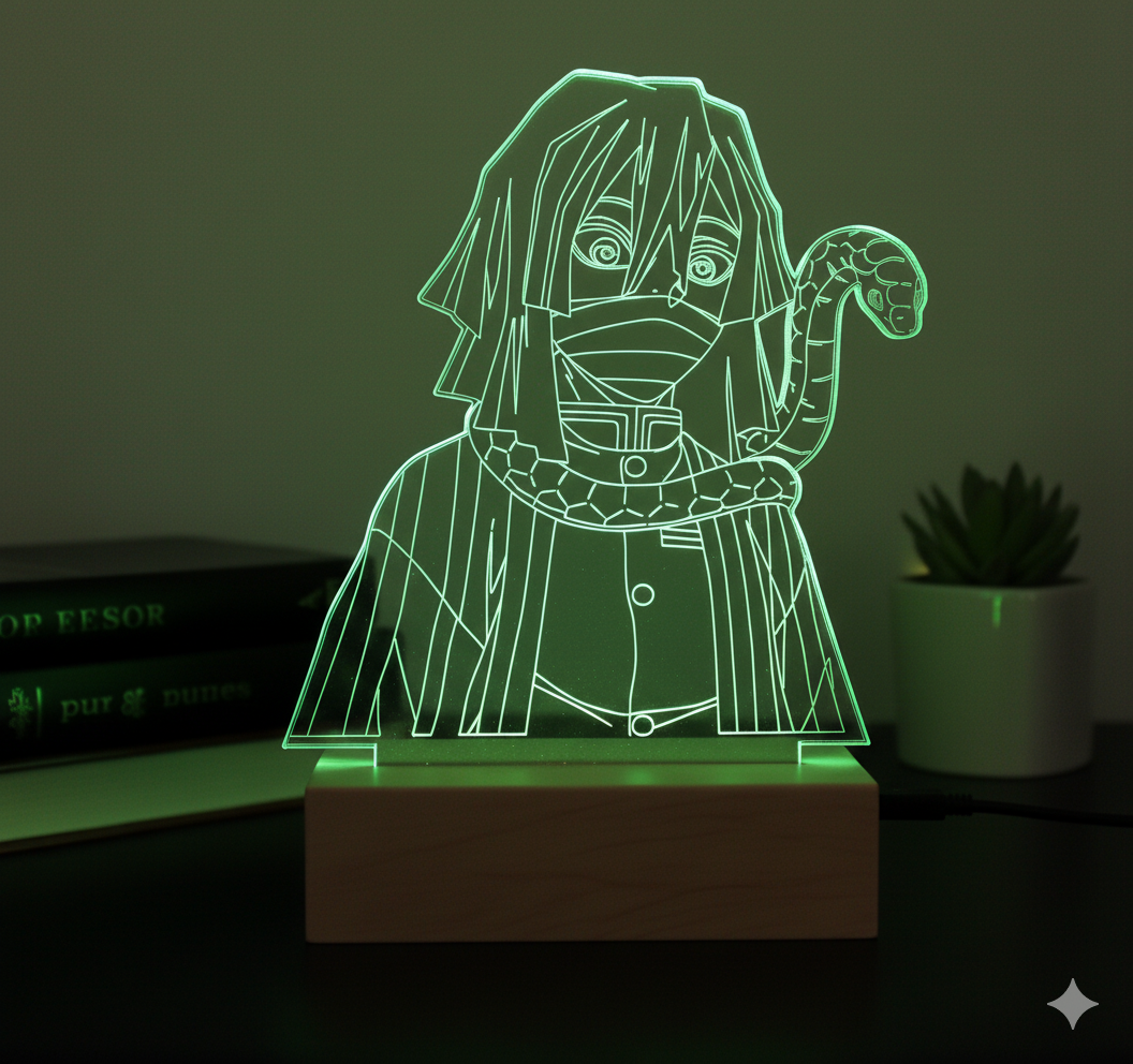 DEMON SLAYER: OBNAI IGURO ANIME LED LAMP (MULTICOLOR)