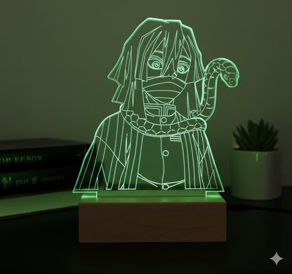 DEMON SLAYER: OBNAI IGURO ANIME LED LAMP (MULTICOLOR)