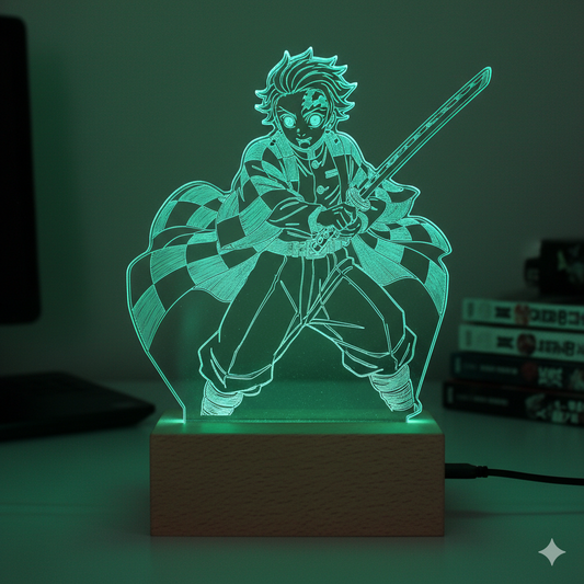 DEMON SLAYER: TANJIRO KAMADO ANIME LED LAMP (MULTICOLOR)