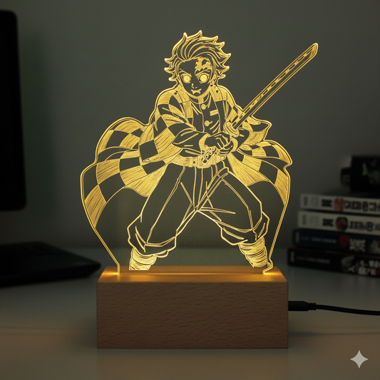 DEMON SLAYER: TANJIRO KAMADO ANIME LED LAMP (MULTICOLOR)