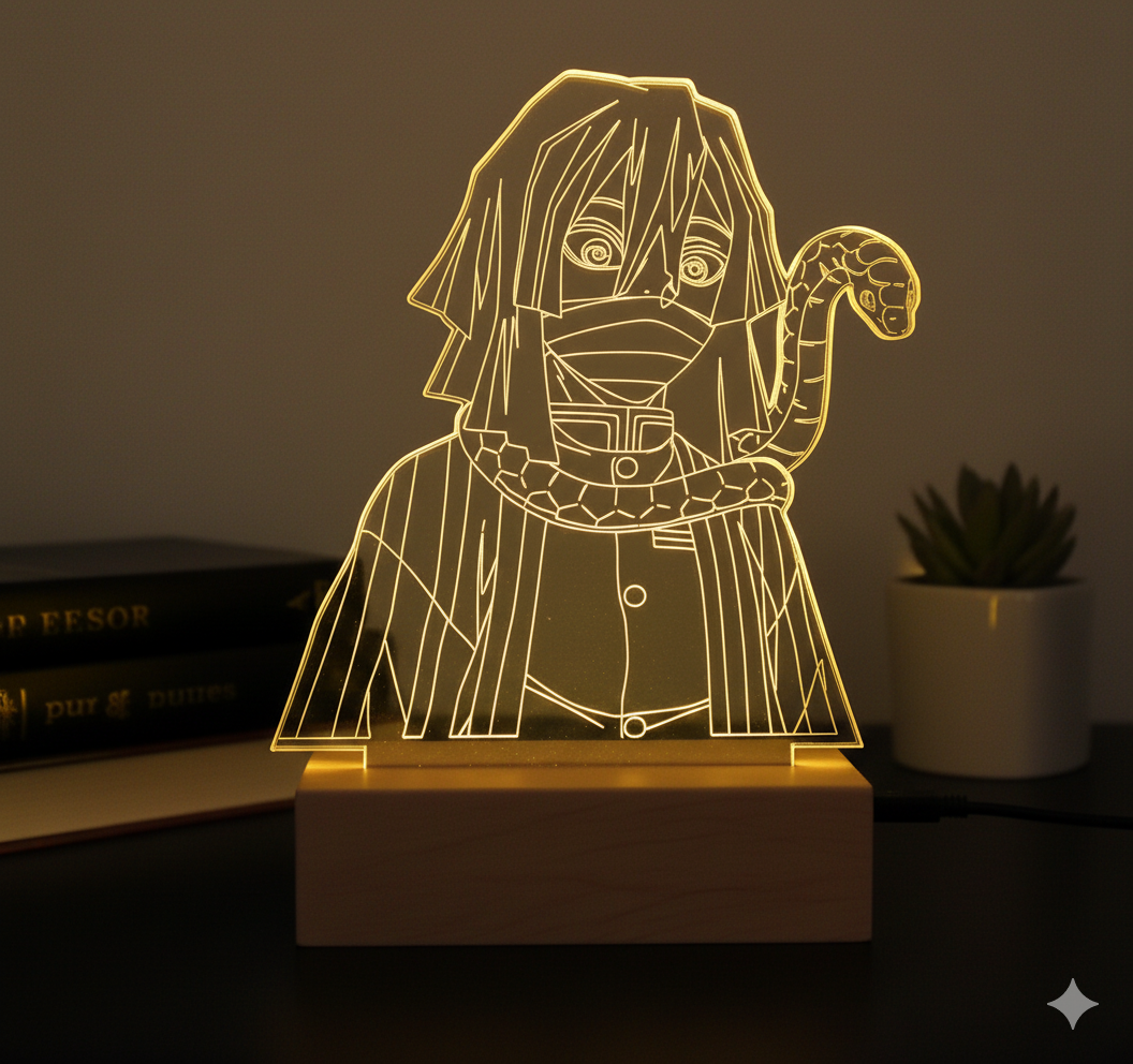 DEMON SLAYER: OBNAI IGURO ANIME LED LAMP (MULTICOLOR)
