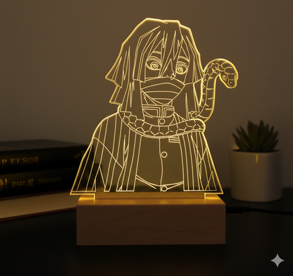 DEMON SLAYER: OBNAI IGURO ANIME LED LAMP (MULTICOLOR)
