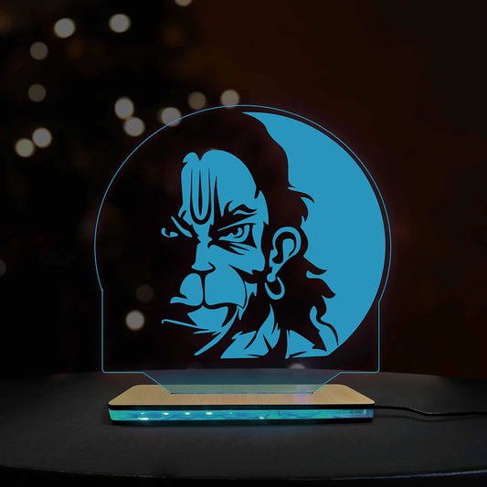 HANUMAN JI ACRYLIC LED LAMP (MULTICOLOR)