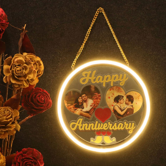 HAPPY ANNIVERSARY HEART NEON LED