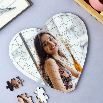 HEART PUZZLE PHOTO FRAME