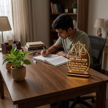 ADVOCATE PERSONALIZED ACRYLIC LED LAMP
