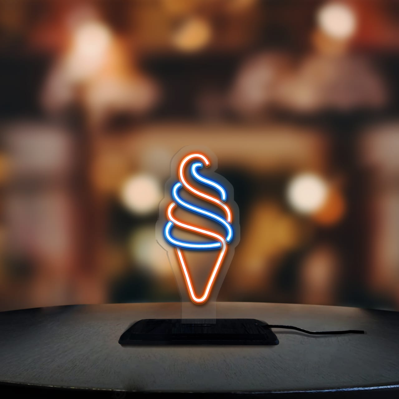 ICE CREAM CONE NEON LED