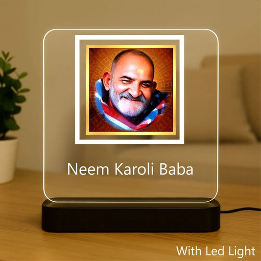 NEEM KAROLI BABA ACRYLIC LED LAMP