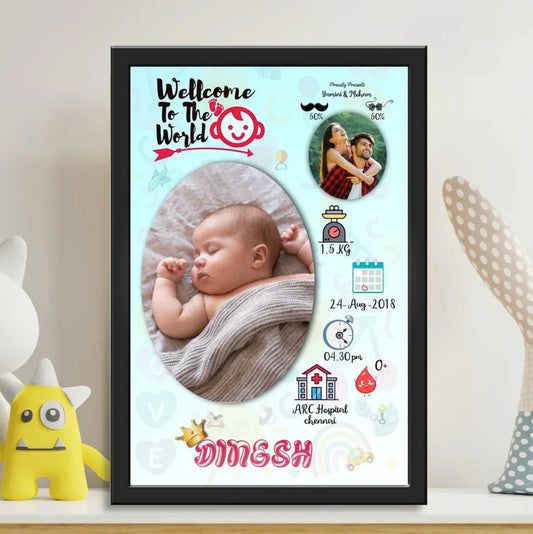 🎁 BABY BIRTH PHOTO FRAME - 5 (100% off)