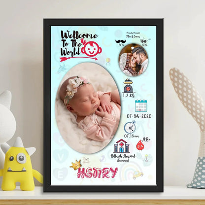 BABY BIRTH PHOTO FRAME - 5