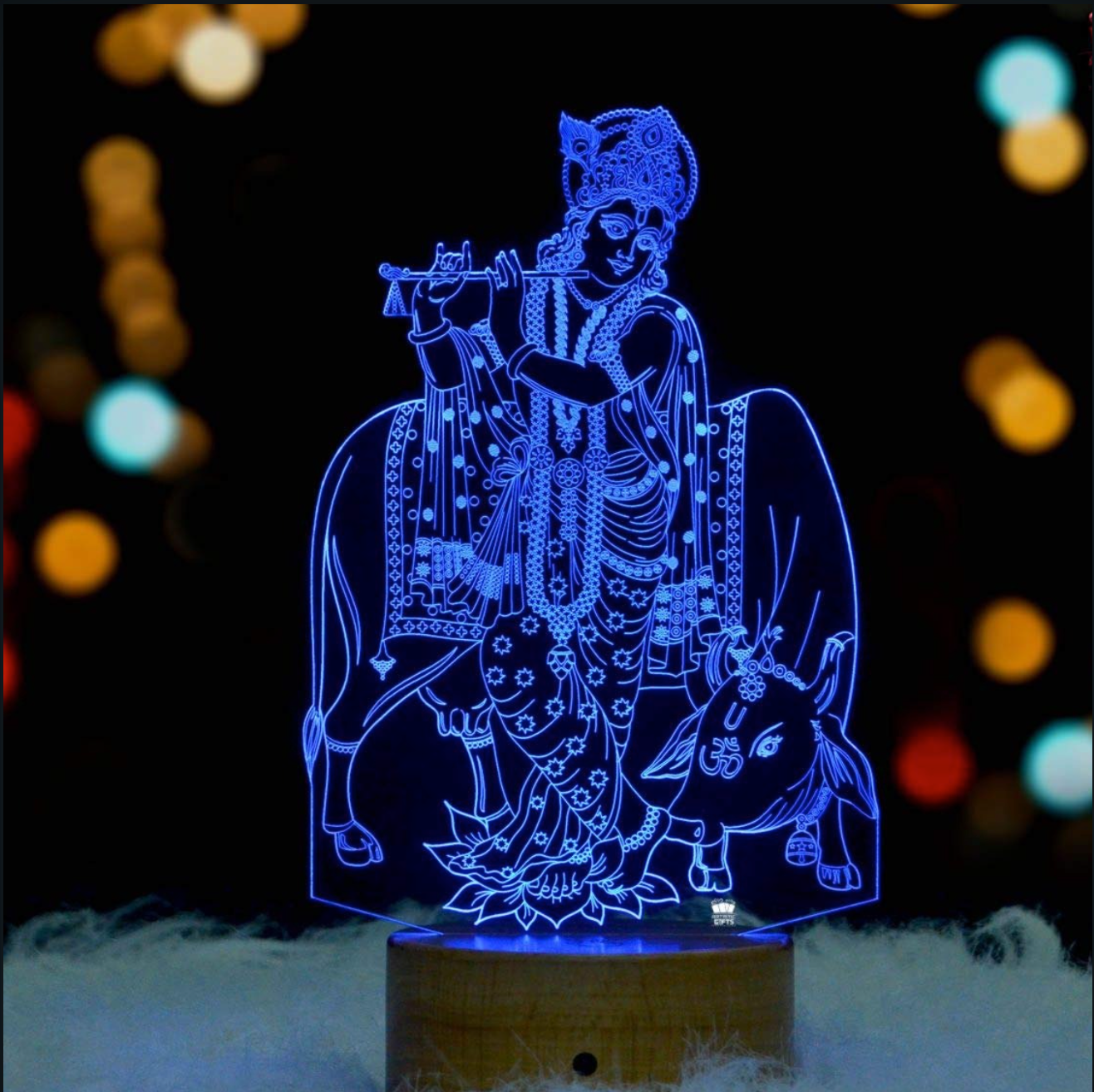 SHRI KRISHNA ACRYLIC LED LAMP (MULTICOLOR)