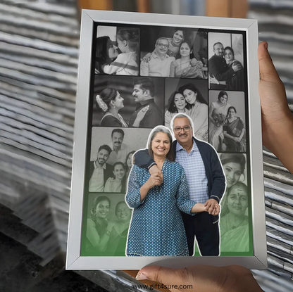 MOM-DAD PHOTO COLLAGE FRAME