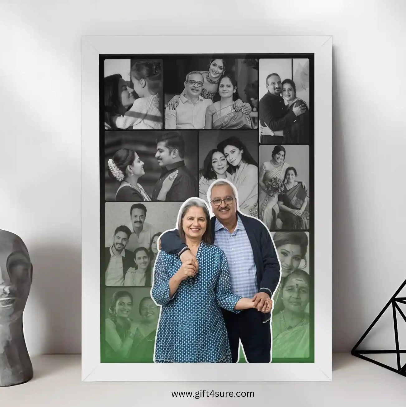 MOM-DAD PHOTO COLLAGE FRAME