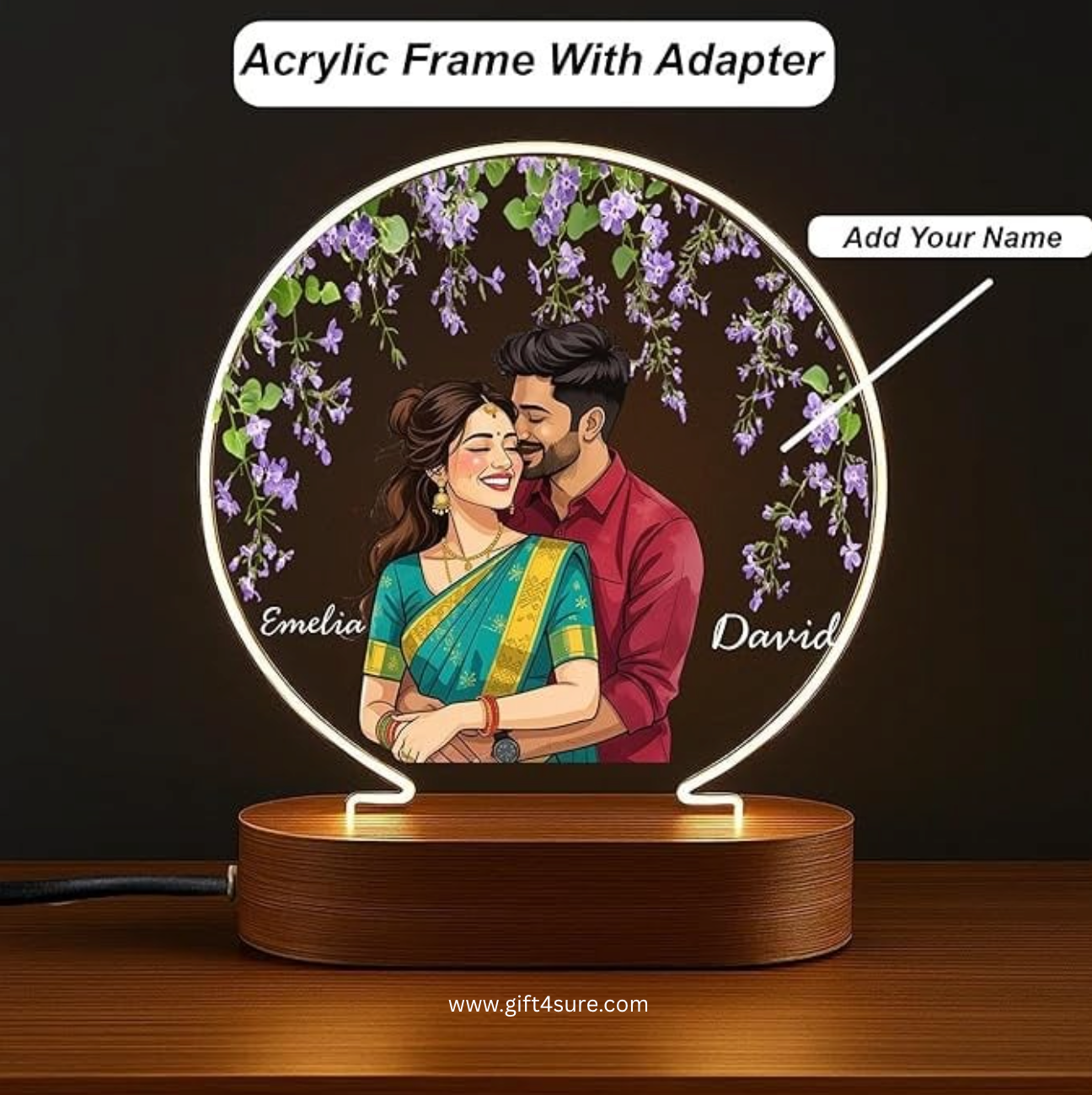 CUSTOMISED ACRYLIC CIRCLE LAMP- 1
