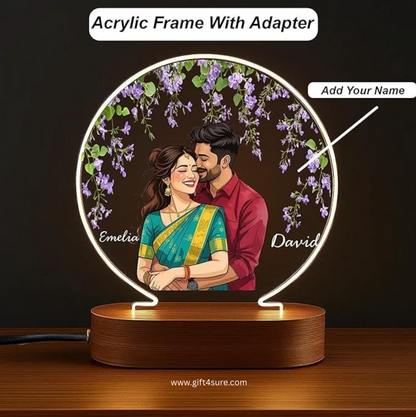 CUSTOMISED ACRYLIC CIRCLE LAMP- 1