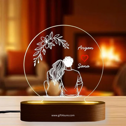 CUSTOMISED ACRYLIC CIRCLE LAMP- 6