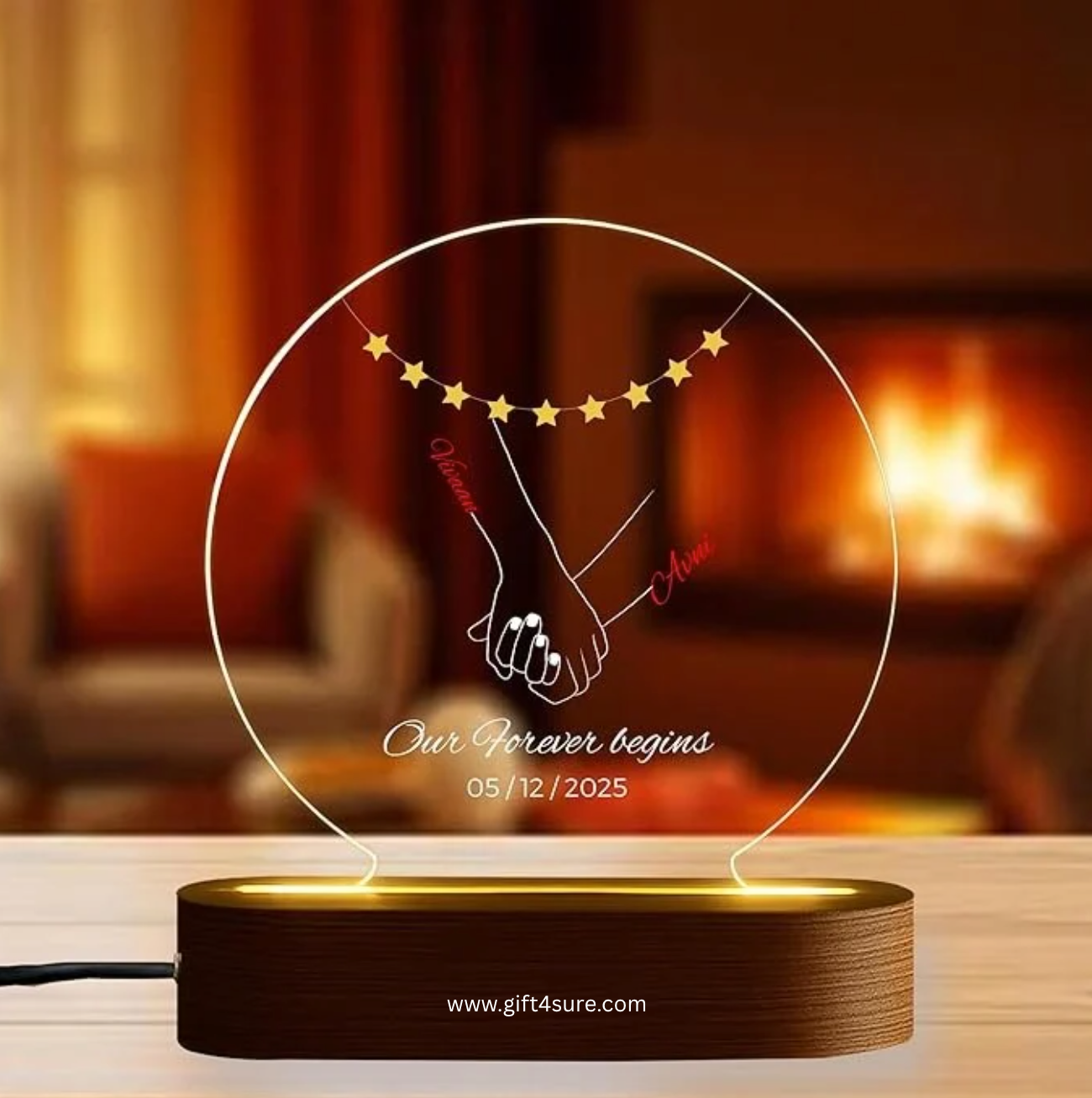 CUSTOMISED ACRYLIC CIRCLE LAMP- 7