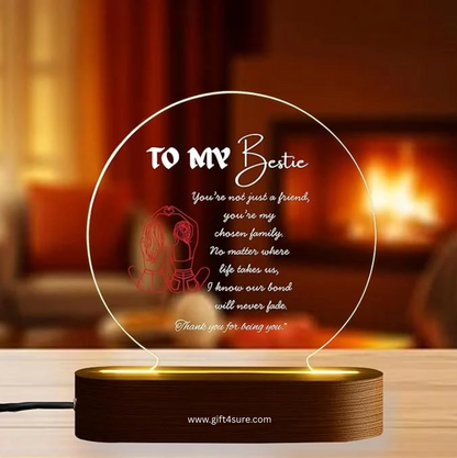 CUSTOMISED ACRYLIC CIRCLE LAMP- 8
