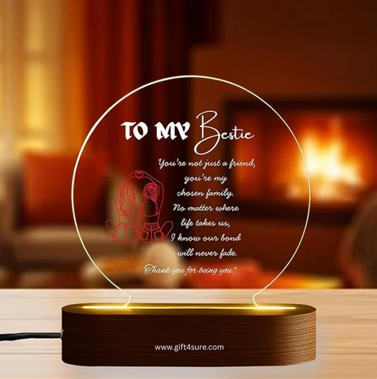 CUSTOMISED ACRYLIC CIRCLE LAMP- 8