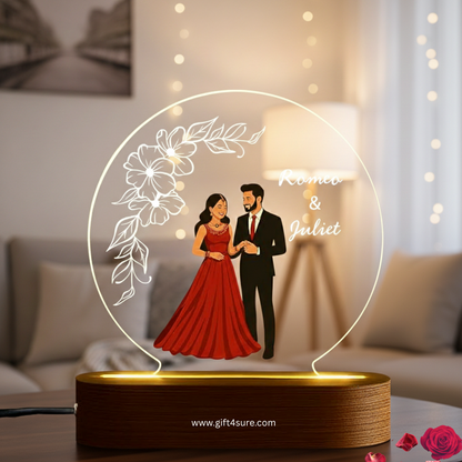 CUSTOMISED ACRYLIC CIRCLE LAMP- 4