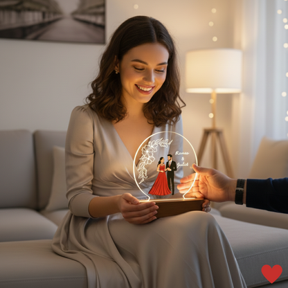 CUSTOMISED ACRYLIC CIRCLE LAMP- 4