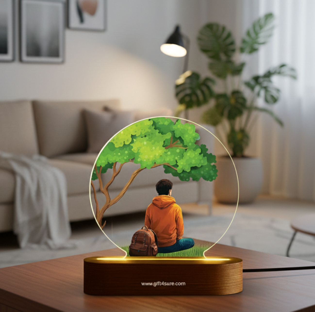 CUSTOMISED ACRYLIC CIRCLE LAMP- 5