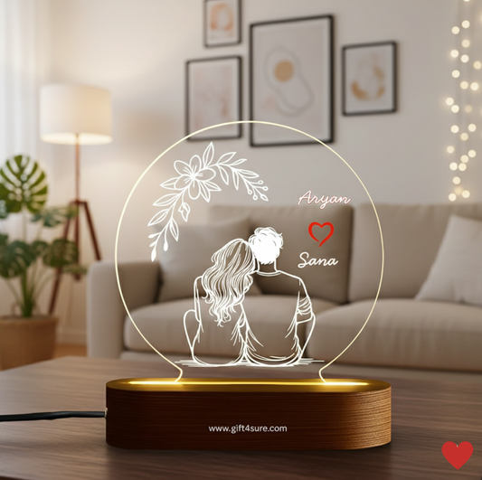 CUSTOMISED ACRYLIC CIRCLE LAMP- 6