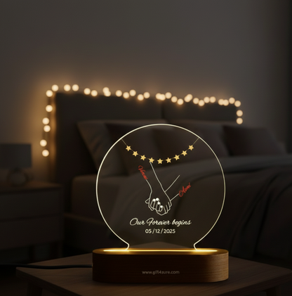 CUSTOMISED ACRYLIC CIRCLE LAMP- 7