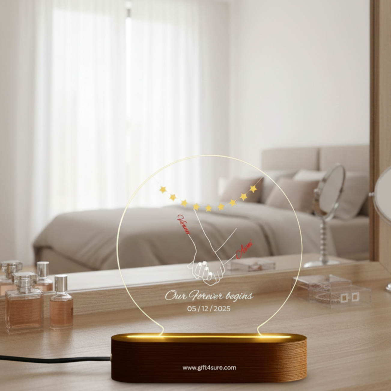 CUSTOMISED ACRYLIC CIRCLE LAMP- 7