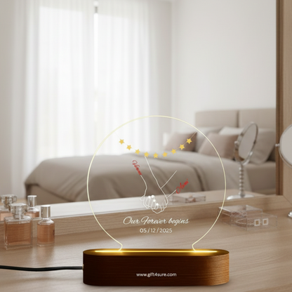 CUSTOMISED ACRYLIC CIRCLE LAMP- 7