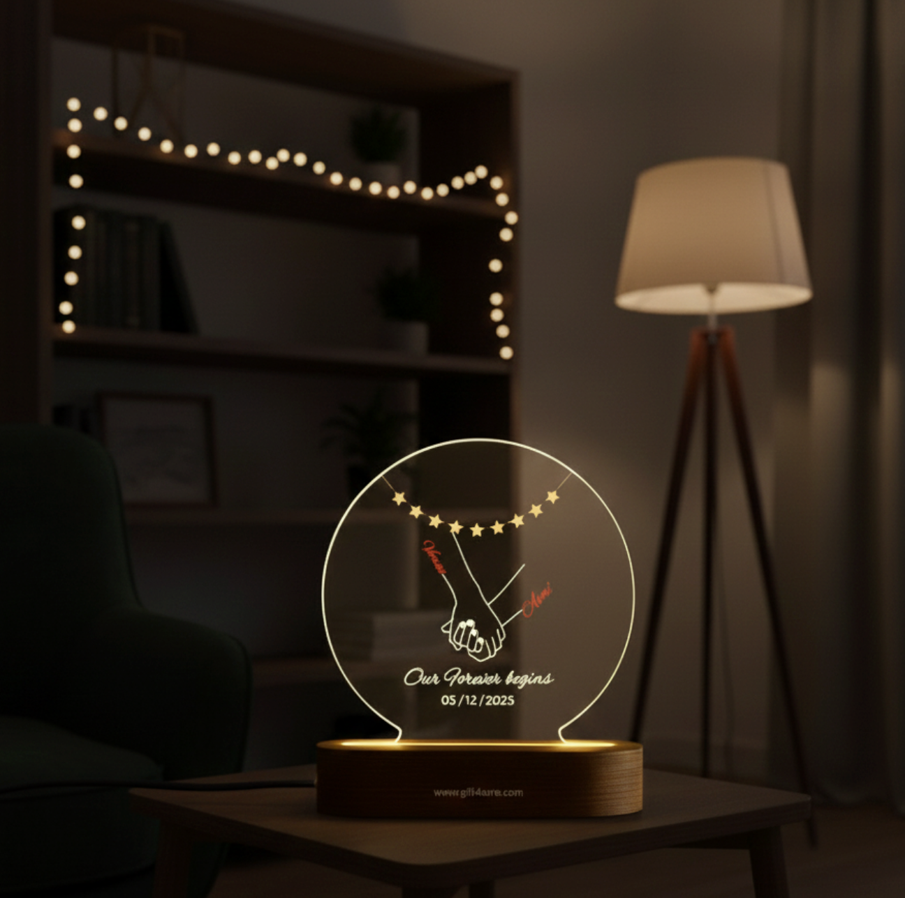 CUSTOMISED ACRYLIC CIRCLE LAMP- 7