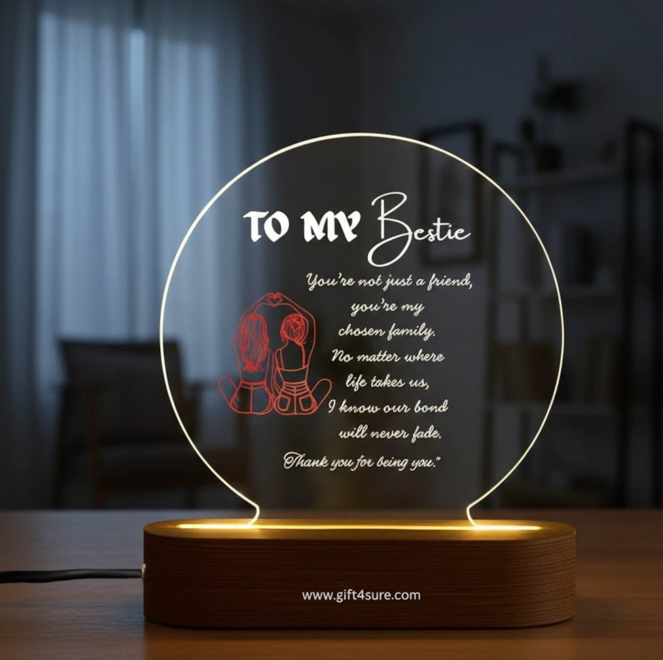 CUSTOMISED ACRYLIC CIRCLE LAMP- 8