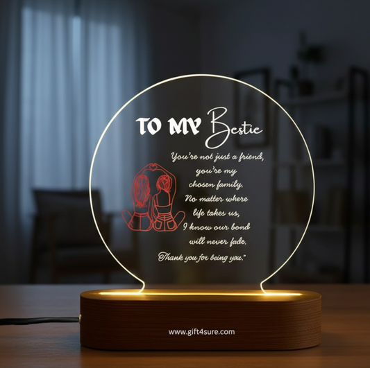 CUSTOMISED ACRYLIC CIRCLE LAMP- 8