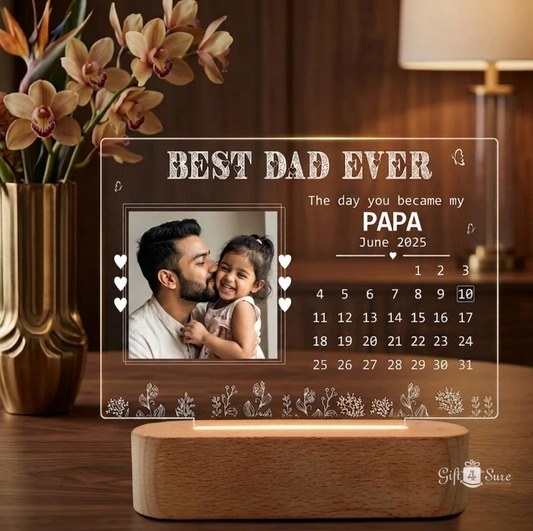 BEST DAD ACRYLIC LED LAMP