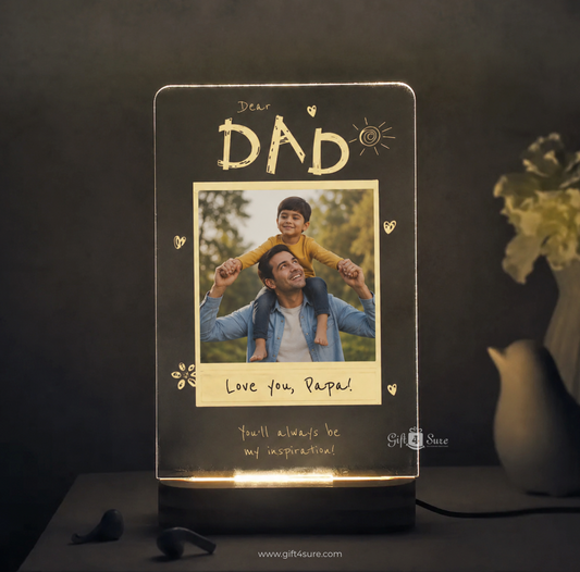 NOSTALGIC DEAR DAD ACRYLIC LED LAMP