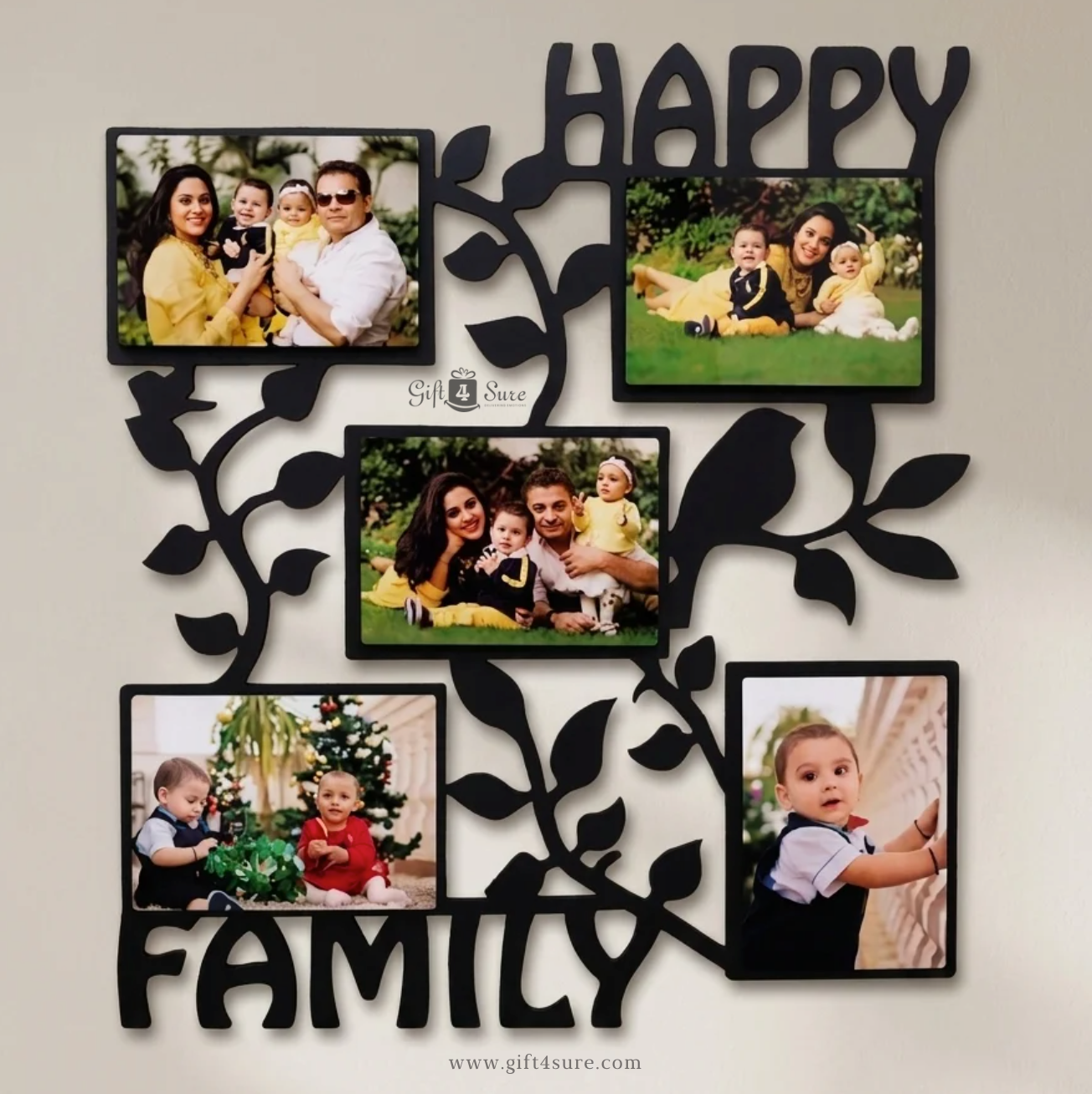 HAPPY FAMILY PHOTO COLLAGE FRAME