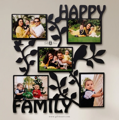 HAPPY FAMILY PHOTO COLLAGE FRAME