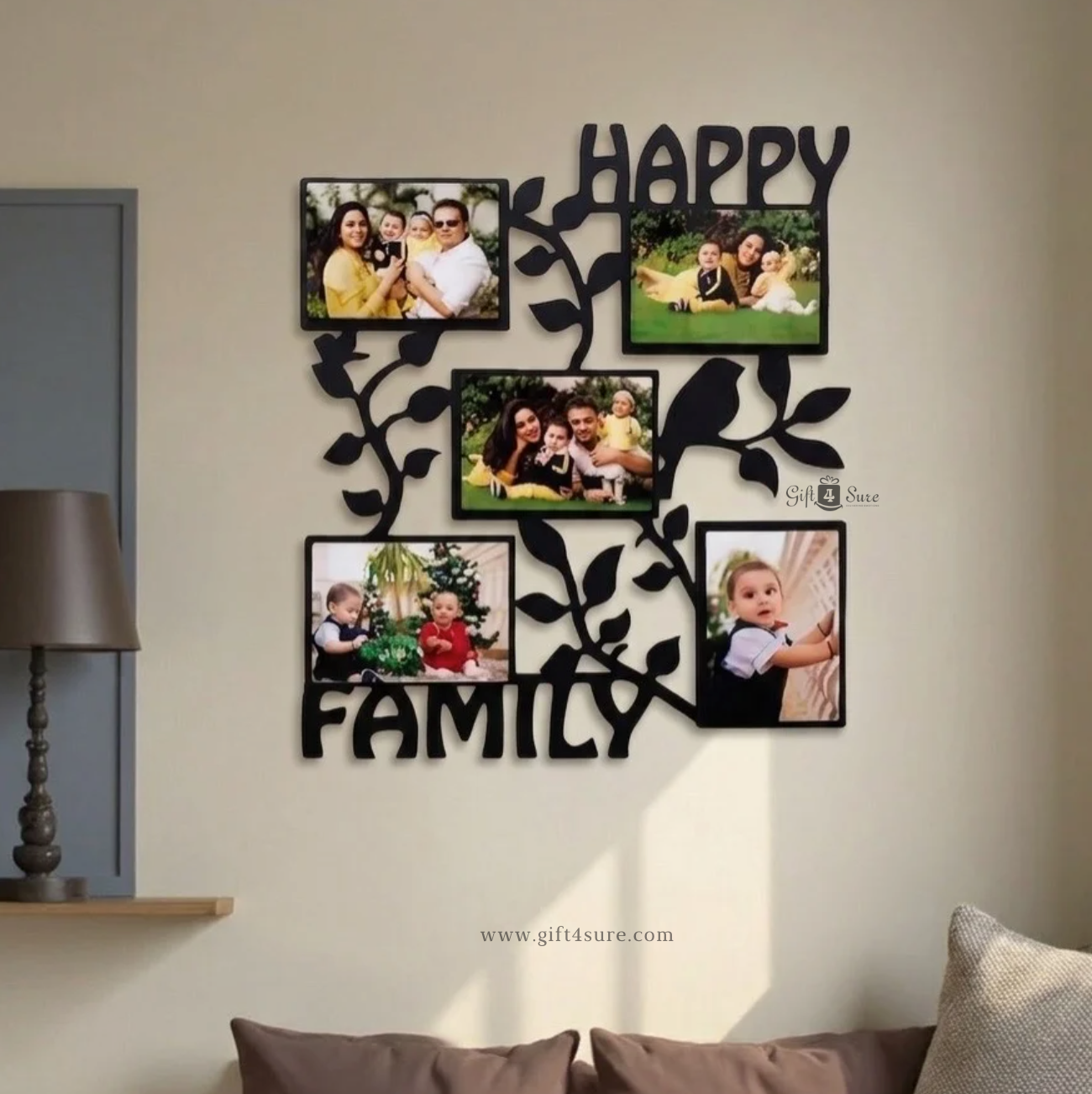 HAPPY FAMILY PHOTO COLLAGE FRAME